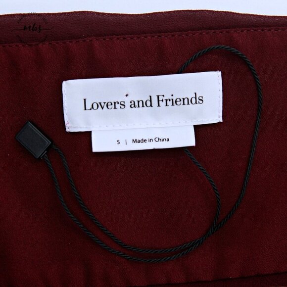 NWOT Lovers & Friends Mariah Tube Top Burgundy Women S - Picture 14 of 15